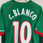 Shop 2002/03 MEXICO C.BLANCO #10 HOME SHIRT (XL) ATLETICA, classic football shirts, vintage football shirts & retro soccer jerseys at Cult Kits