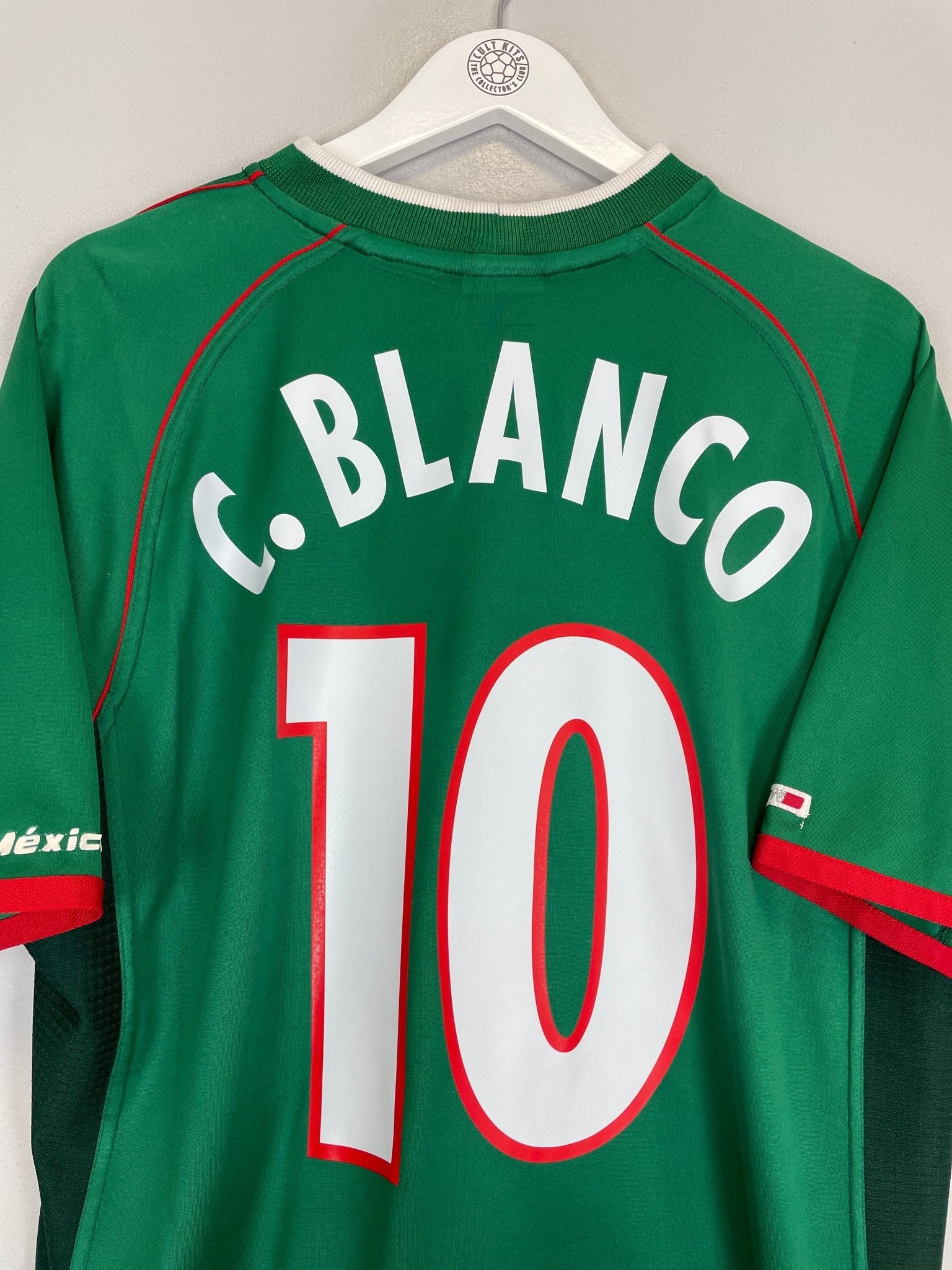 Shop 2002/03 MEXICO C.BLANCO #10 HOME SHIRT (XL) ATLETICA, classic football shirts, vintage football shirts & retro soccer jerseys at Cult Kits