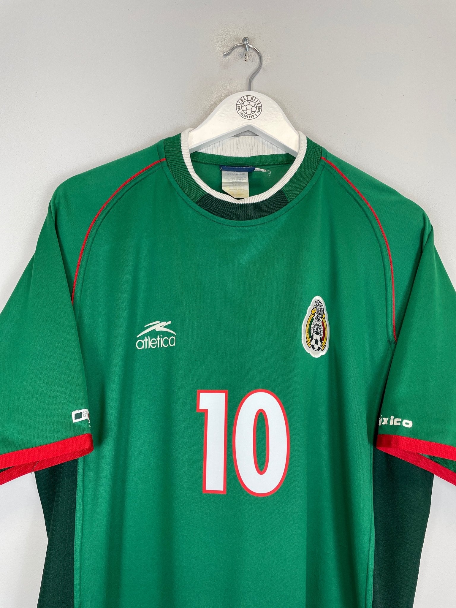 Shop 2002/03 MEXICO C.BLANCO #10 HOME SHIRT (XL) ATLETICA, classic football shirts, vintage football shirts & retro soccer jerseys at Cult Kits