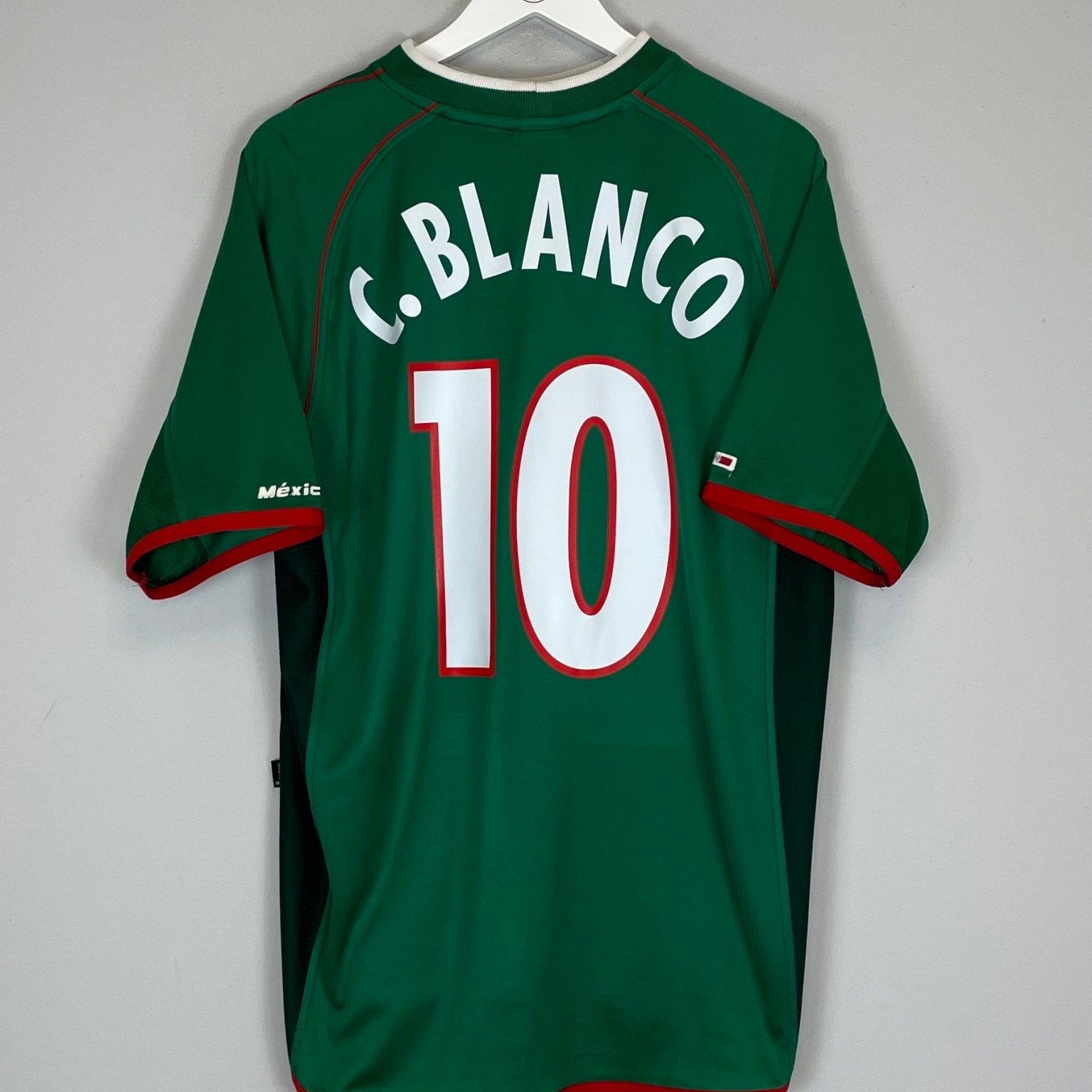 Shop 2002/03 MEXICO C.BLANCO #10 HOME SHIRT (XL) ATLETICA, classic football shirts, vintage football shirts & retro soccer jerseys at Cult Kits
