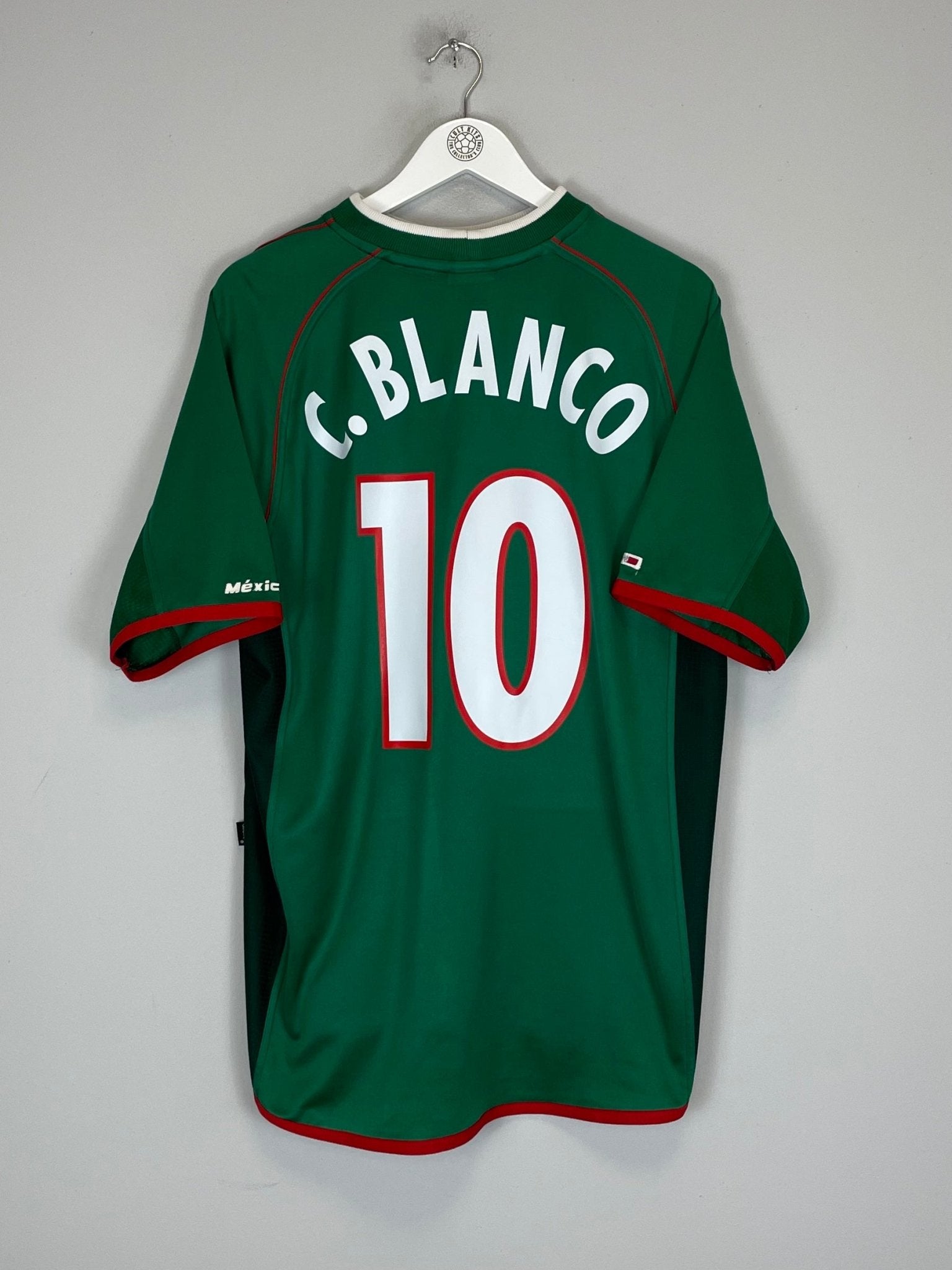 Shop 2002/03 MEXICO C.BLANCO #10 HOME SHIRT (XL) ATLETICA, classic football shirts, vintage football shirts & retro soccer jerseys at Cult Kits