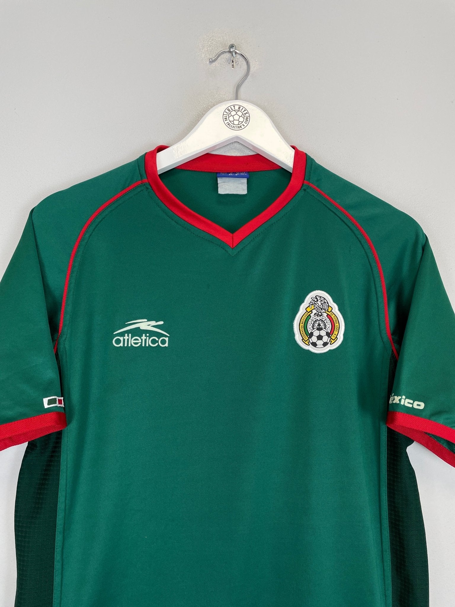 Shop 2002/03 MEXICO HOME SHIRT (S) ATLETICA, classic football shirts, vintage football shirts & retro soccer jerseys at Cult Kits