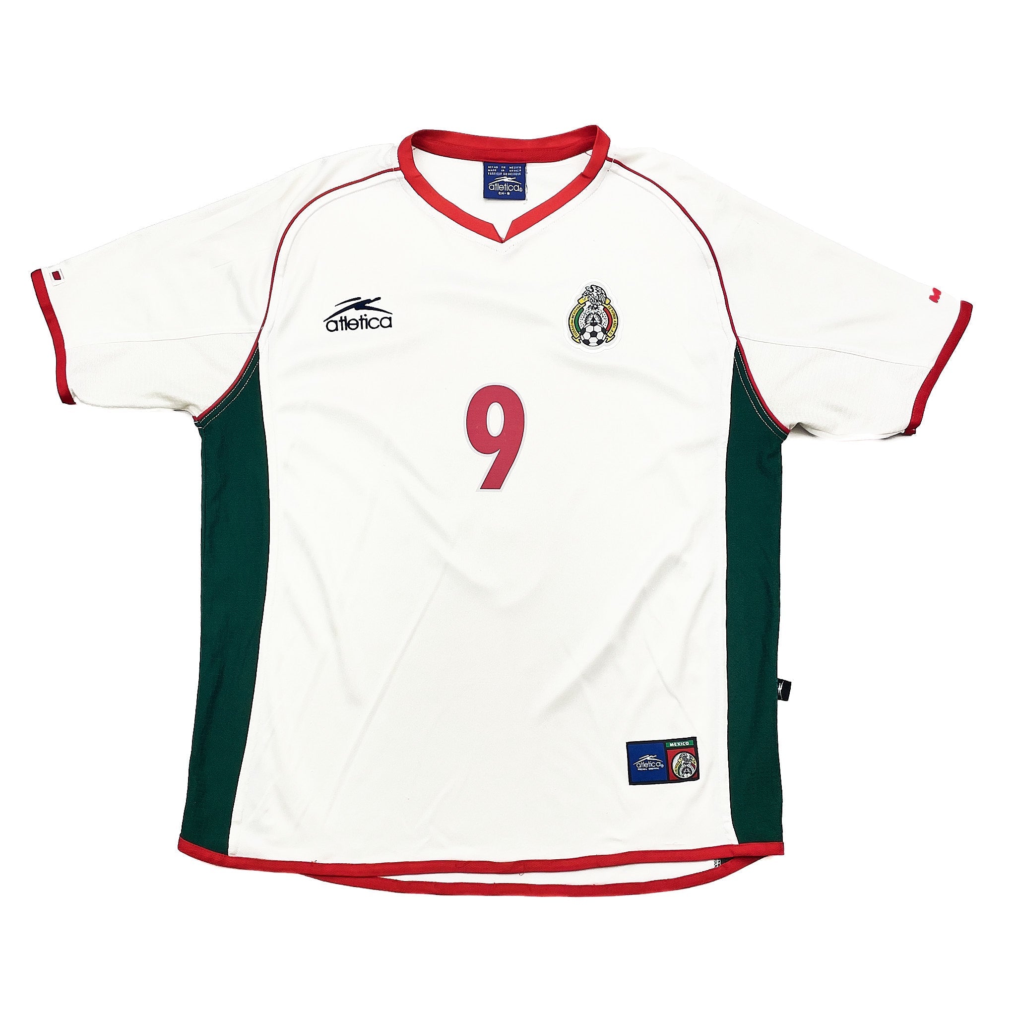 Buy 2002/03 Mexico J.Borgetti 9 Away Shirt (S) Atletica ~ Free worldwide shipping available ~ Authentic Vintage Football Shirts from Cult Kits