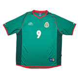 Buy 2002/03 Mexico J.Borgetti 9 Home Shirt (L) Atletica ~ Free worldwide shipping available ~ Authentic Vintage Football Shirts from Cult Kits