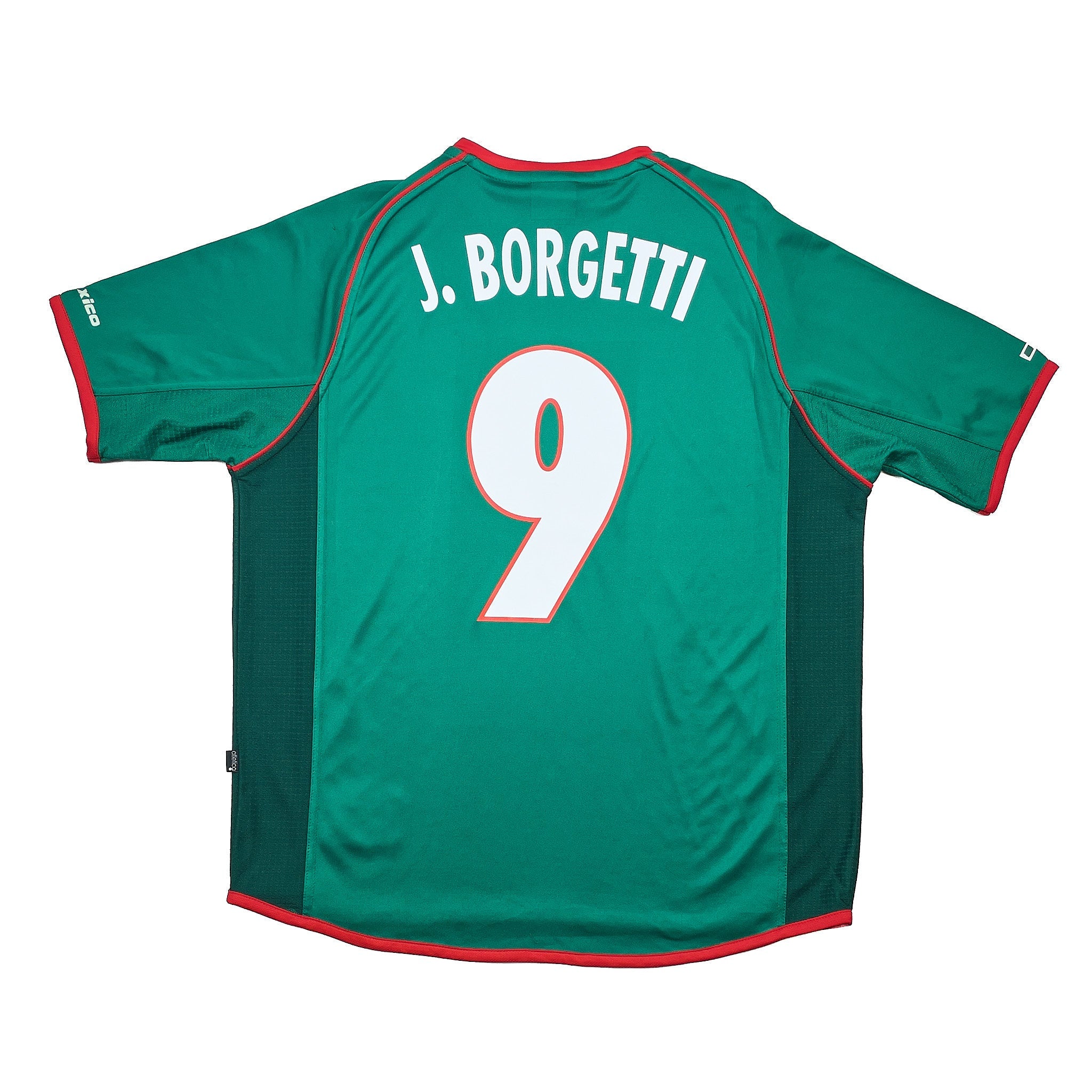 Buy 2002/03 Mexico J.Borgetti 9 Home Shirt (L) Atletica ~ Free worldwide shipping available ~ Authentic Vintage Football Shirts from Cult Kits