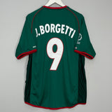 Shop 2002/03 MEXICO J.BORGETTI #9 HOME SHIRT (XL) ATLETICA, classic football shirts, vintage football shirts & retro soccer jerseys at Cult Kits