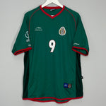 Shop 2002/03 MEXICO J.BORGETTI #9 HOME SHIRT (XL) ATLETICA, classic football shirts, vintage football shirts & retro soccer jerseys at Cult Kits
