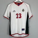 Shop 2002/03 MEXICO J.CAMPOS #23 AWAY SHIRT (S) ATLETICA, classic football shirts, vintage football shirts & retro soccer jerseys at Cult Kits