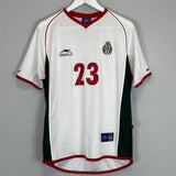 Shop 2002/03 MEXICO J.CAMPOS #23 AWAY SHIRT (S) ATLETICA, classic football shirts, vintage football shirts & retro soccer jerseys at Cult Kits