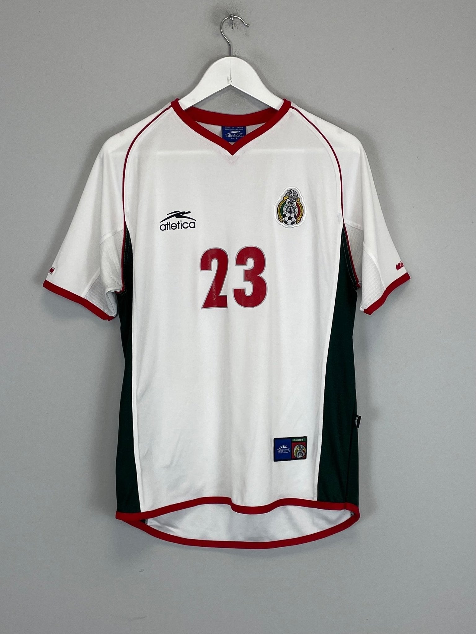 Shop 2002/03 MEXICO J.CAMPOS #23 AWAY SHIRT (S) ATLETICA, classic football shirts, vintage football shirts & retro soccer jerseys at Cult Kits
