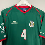 Shop 2002/03 MEXICO MARQUEZ #4 HOME SHIRT (L) ATLETICA, classic football shirts, vintage football shirts & retro soccer jerseys at Cult Kits