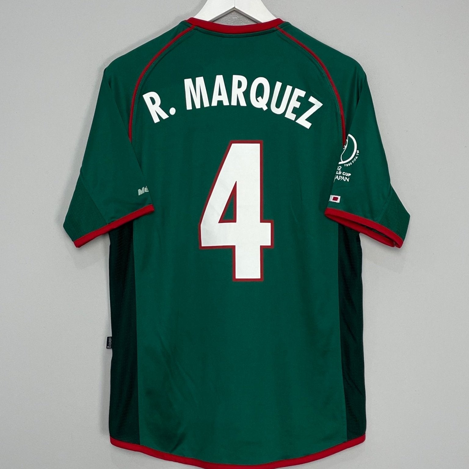 Shop 2002/03 MEXICO MARQUEZ #4 HOME SHIRT (L) ATLETICA, classic football shirts, vintage football shirts & retro soccer jerseys at Cult Kits