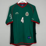Shop 2002/03 MEXICO MARQUEZ #4 HOME SHIRT (L) ATLETICA, classic football shirts, vintage football shirts & retro soccer jerseys at Cult Kits