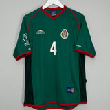 Shop 2002/03 MEXICO MARQUEZ #4 HOME SHIRT (L) ATLETICA, classic football shirts, vintage football shirts & retro soccer jerseys at Cult Kits