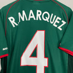 Shop 2002/03 MEXICO MARQUEZ #4 HOME SHIRT (L) ATLETICA, classic football shirts, vintage football shirts & retro soccer jerseys at Cult Kits