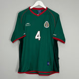 Shop 2002/03 MEXICO MARQUEZ #4 HOME SHIRT (L) ATLETICA, classic football shirts, vintage football shirts & retro soccer jerseys at Cult Kits