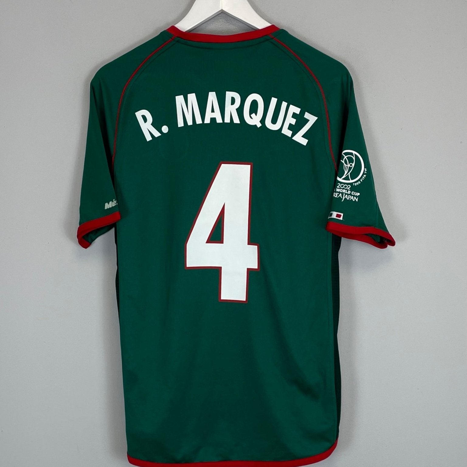 Shop 2002/03 MEXICO MARQUEZ #4 HOME SHIRT (S) ATLETICA, classic football shirts, vintage football shirts & retro soccer jerseys at Cult Kits