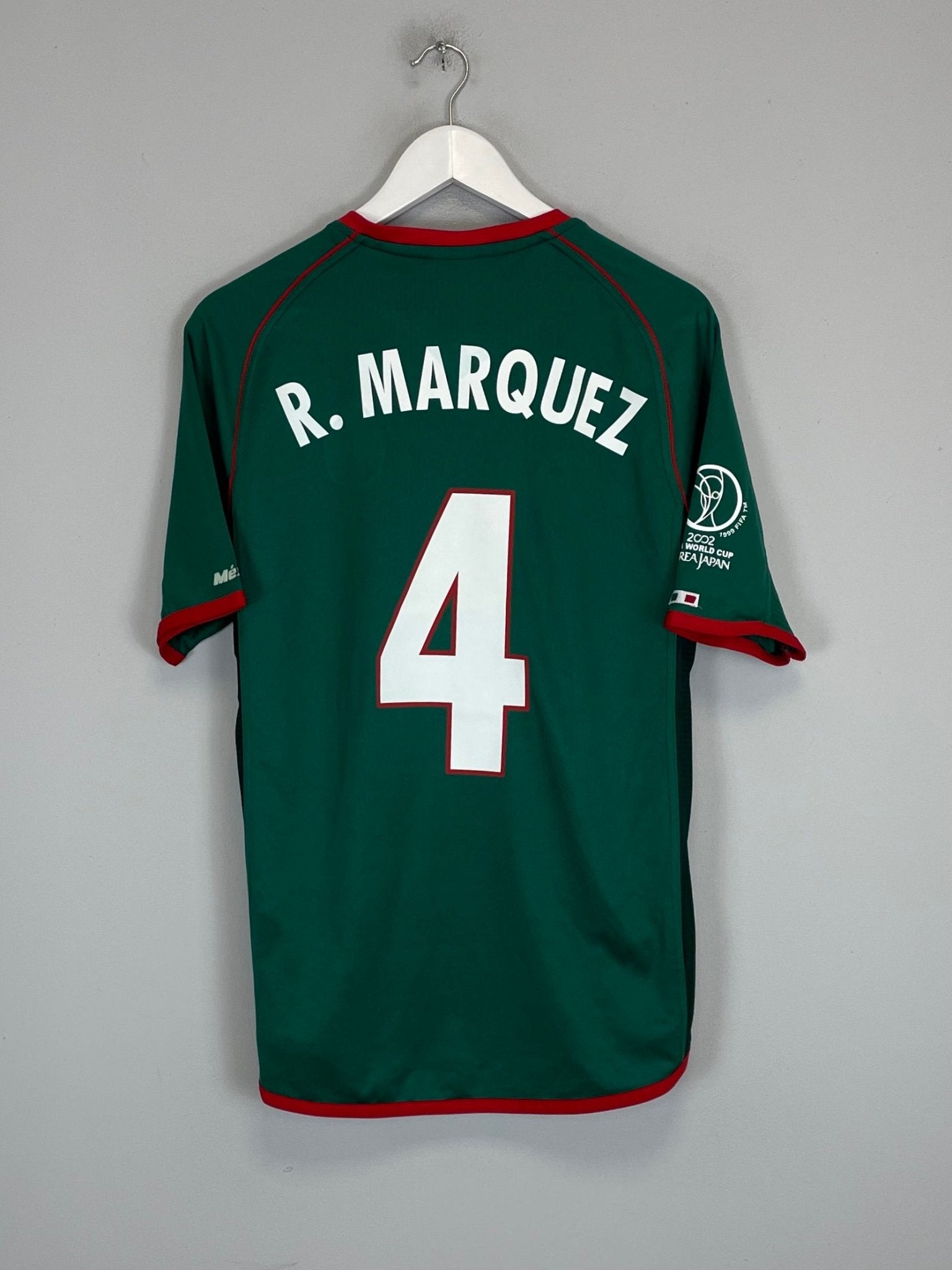 Shop 2002/03 MEXICO MARQUEZ #4 HOME SHIRT (S) ATLETICA, classic football shirts, vintage football shirts & retro soccer jerseys at Cult Kits