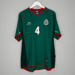 Shop 2002/03 MEXICO MARQUEZ #4 HOME SHIRT (XXL) ATLETICA, classic football shirts, vintage football shirts & retro soccer jerseys at Cult Kits