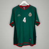 Shop 2002/03 MEXICO MARQUEZ #4 HOME SHIRT (XXL) ATLETICA, classic football shirts, vintage football shirts & retro soccer jerseys at Cult Kits