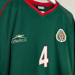 Shop 2002/03 MEXICO MARQUEZ #4 HOME SHIRT (XXL) ATLETICA, classic football shirts, vintage football shirts & retro soccer jerseys at Cult Kits