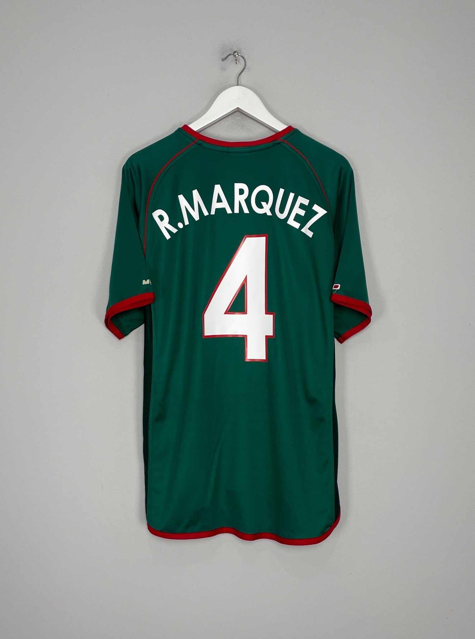 Shop 2002/03 MEXICO MARQUEZ #4 HOME SHIRT (XXL) ATLETICA, classic football shirts, vintage football shirts & retro soccer jerseys at Cult Kits