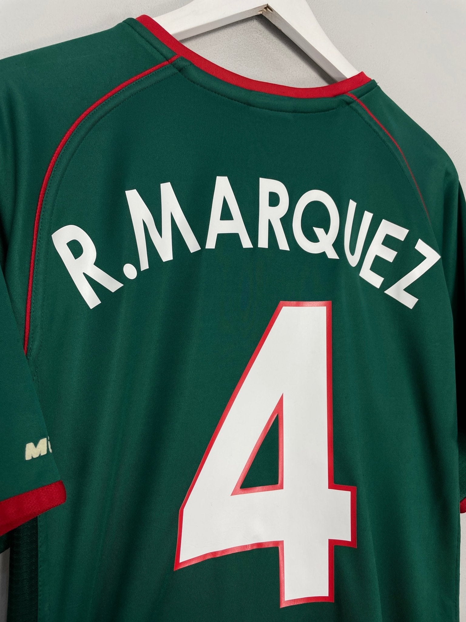 Shop 2002/03 MEXICO MARQUEZ #4 HOME SHIRT (XXL) ATLETICA, classic football shirts, vintage football shirts & retro soccer jerseys at Cult Kits