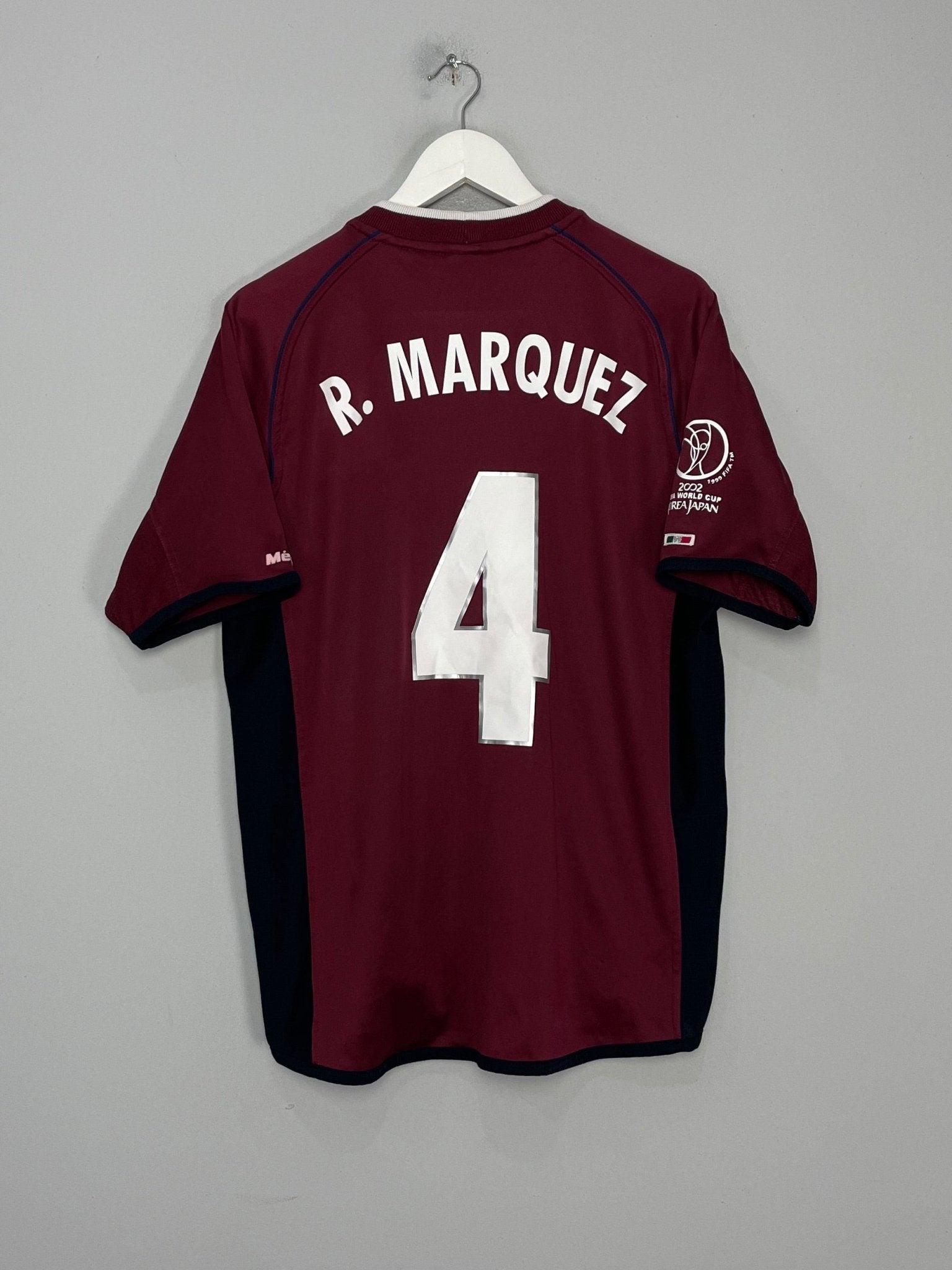 Shop 2002/03 MEXICO R.MARQUEZ #4 AWAY SHIRT (XL) ATLETICA, classic football shirts, vintage football shirts & retro soccer jerseys at Cult Kits