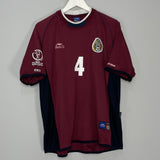 Shop 2002/03 MEXICO R.MARQUEZ #4 AWAY SHIRT (XL) ATLETICA, classic football shirts, vintage football shirts & retro soccer jerseys at Cult Kits