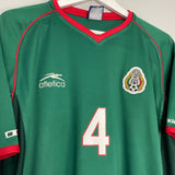 Shop 2002/03 MEXICO R.MARQUEZ #4 HOME SHIRT (L) ATLETICA, classic football shirts, vintage football shirts & retro soccer jerseys at Cult Kits