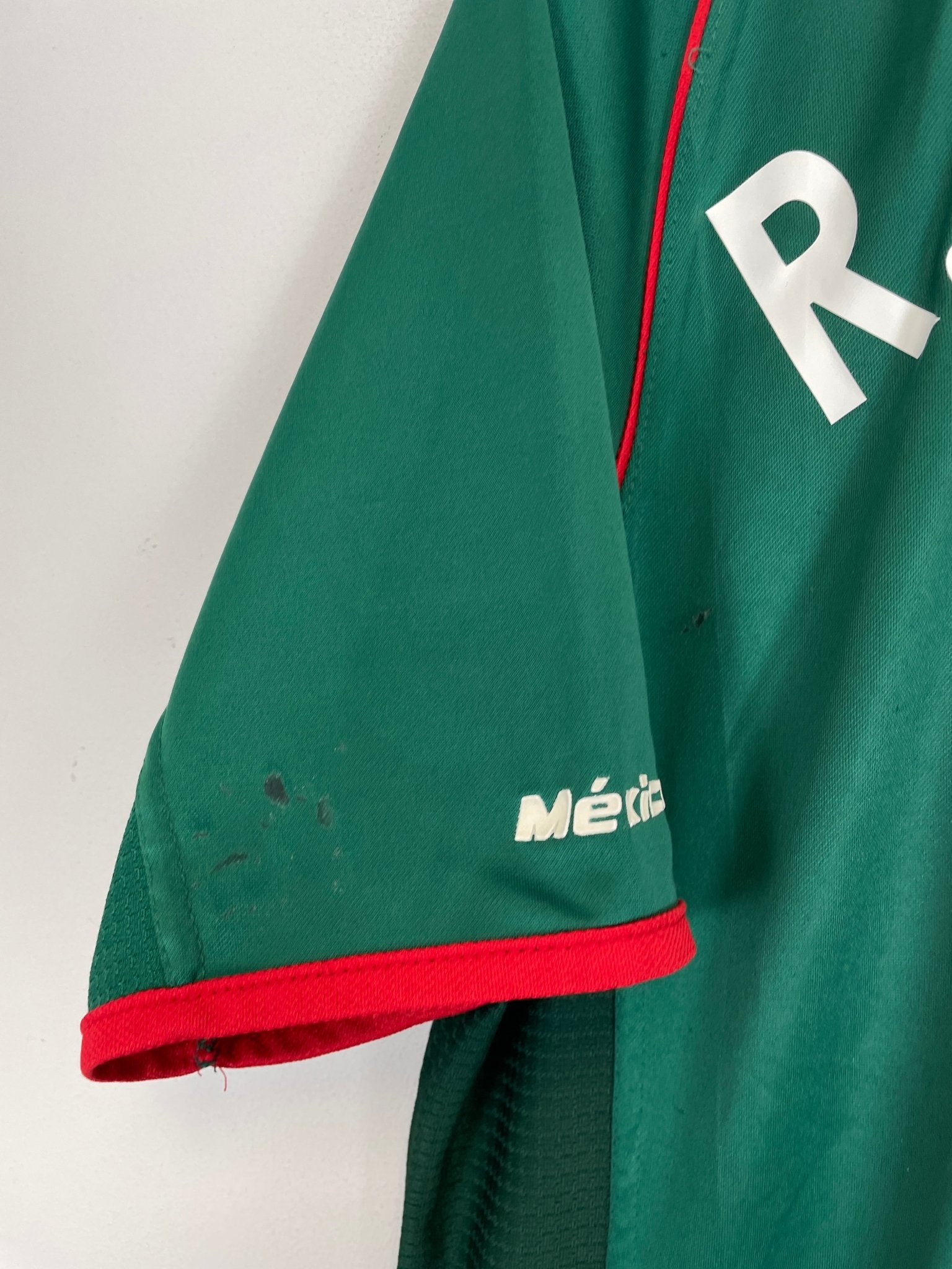 Shop 2002/03 MEXICO R.MARQUEZ #4 HOME SHIRT (XL) ATLETICA, classic football shirts, vintage football shirts & retro soccer jerseys at Cult Kits