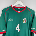 Shop 2002/03 MEXICO R.MARQUEZ #4 HOME SHIRT (XL) ATLETICA, classic football shirts, vintage football shirts & retro soccer jerseys at Cult Kits
