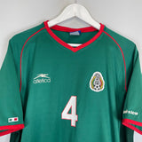 Shop 2002/03 MEXICO R.MARQUEZ #4 HOME SHIRT (XL) ATLETICA, classic football shirts, vintage football shirts & retro soccer jerseys at Cult Kits
