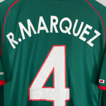 Shop 2002/03 MEXICO R.MARQUEZ #4 HOME SHIRT (XL) ATLETICA, classic football shirts, vintage football shirts & retro soccer jerseys at Cult Kits