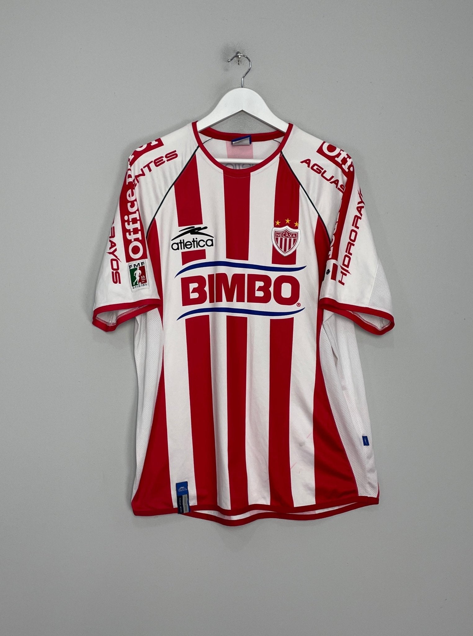 Shop 2002/03 NECAXA #8 HOME SHIRT (XL) ATLETICA, classic football shirts, vintage football shirts & retro soccer jerseys at Cult Kits