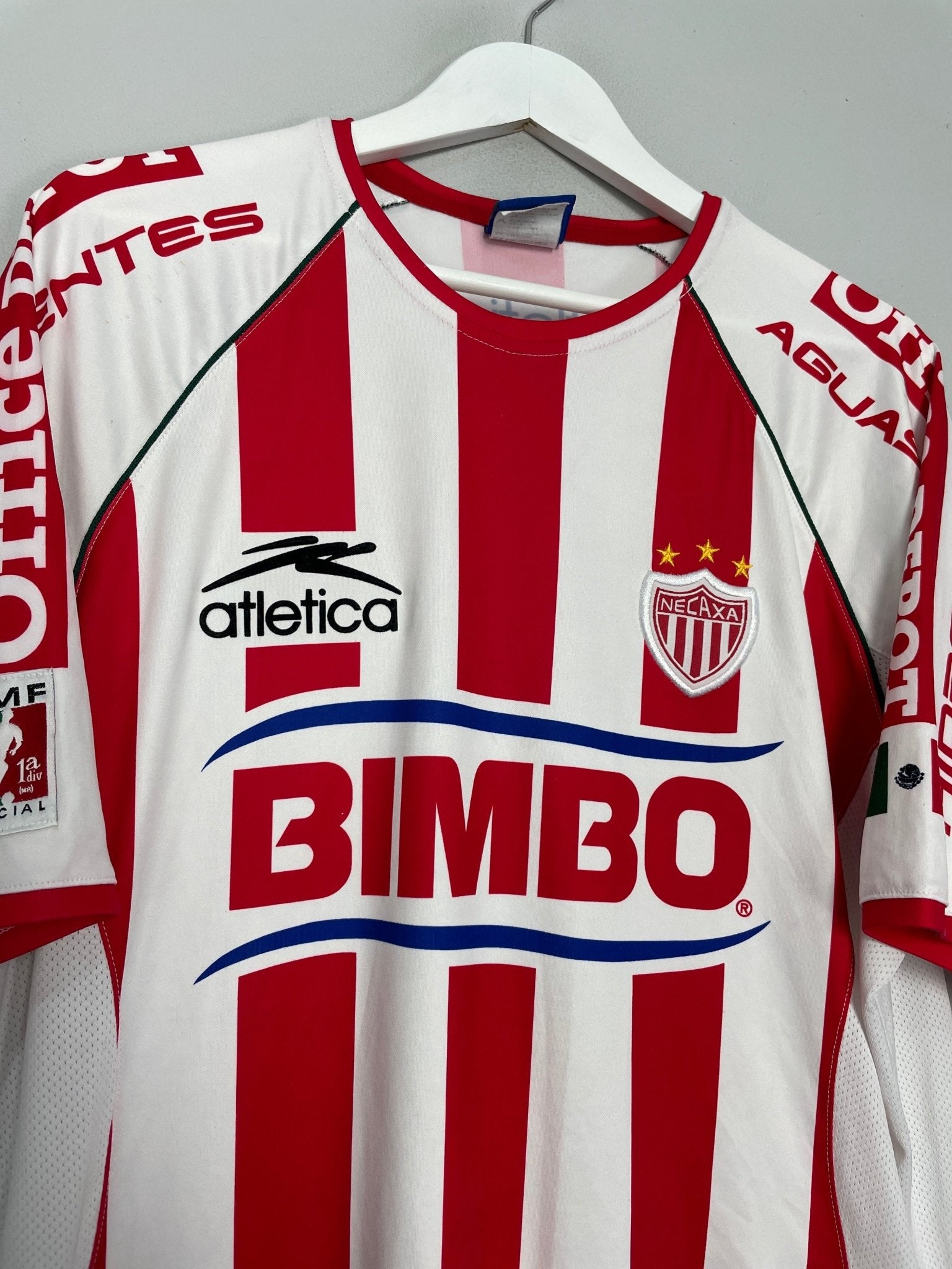 Shop 2002/03 NECAXA #8 HOME SHIRT (XL) ATLETICA, classic football shirts, vintage football shirts & retro soccer jerseys at Cult Kits