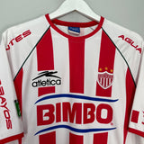 Shop 2002/03 NECAXA HOME SHIRT (XL) ATLETICA, classic football shirts, vintage football shirts & retro soccer jerseys at Cult Kits