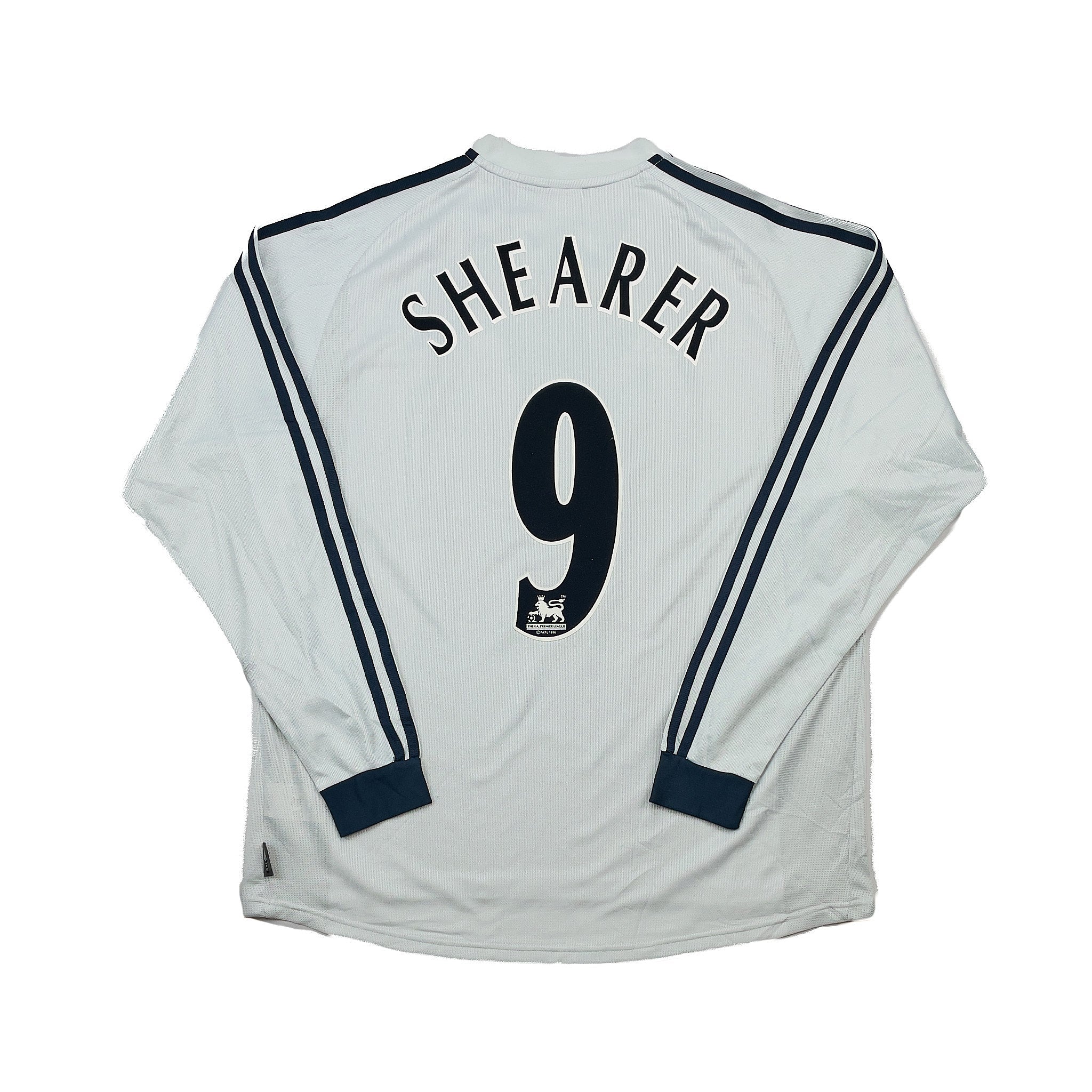 Buy 2002/03 Newcastle United Shearer 9 L/S Away Shirt (L) Adidas ~ Free worldwide shipping ~ Authentic Vintage Football Shirts from Cult Kits