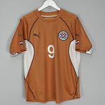 Shop 2002/03 PARAGUAY SANTA CRUZ #9 AWAY SHIRT (M) PUMA, classic football shirts, vintage football shirts & retro soccer jerseys at Cult Kits