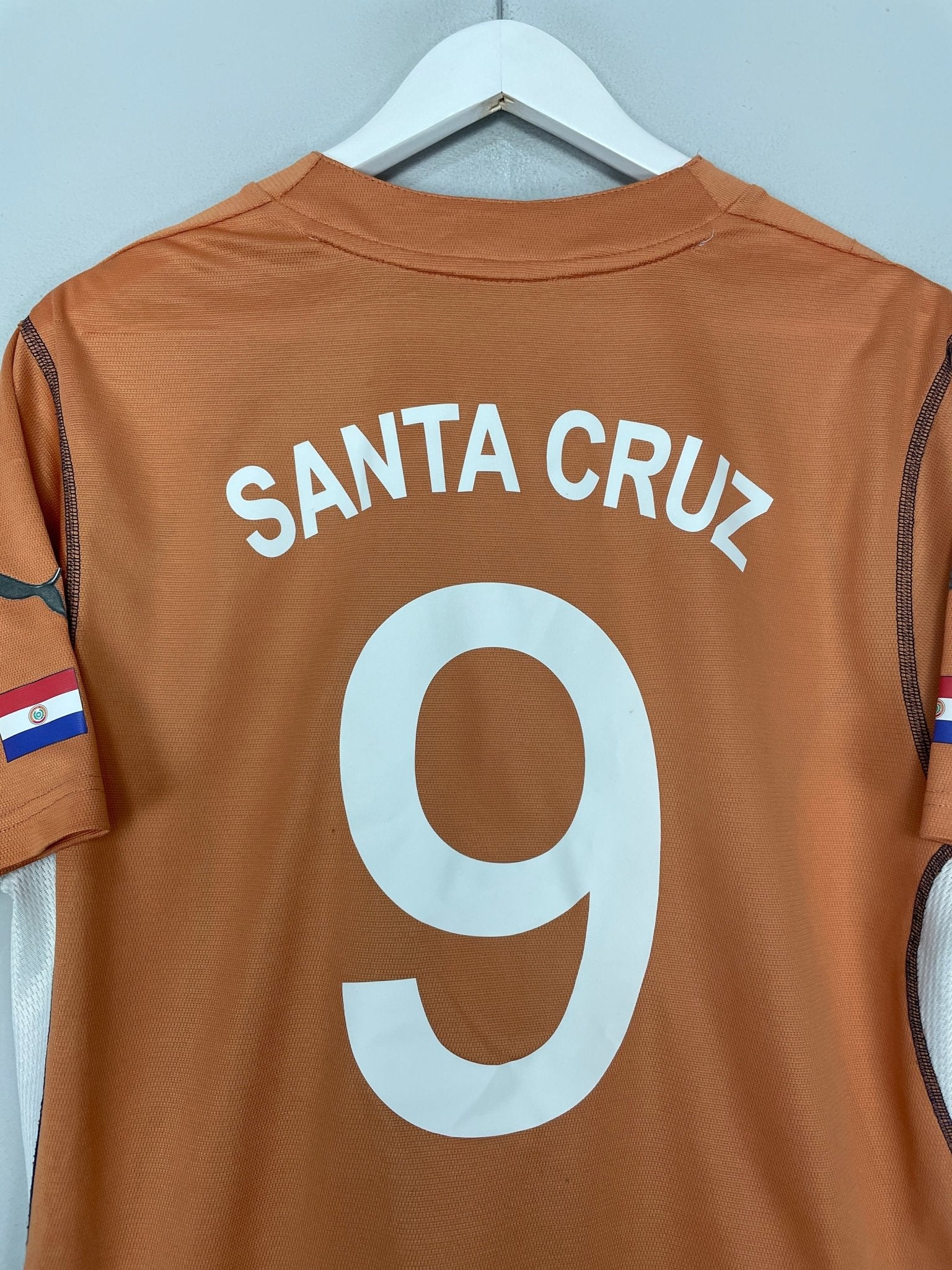 Shop 2002/03 PARAGUAY SANTA CRUZ #9 AWAY SHIRT (M) PUMA, classic football shirts, vintage football shirts & retro soccer jerseys at Cult Kits