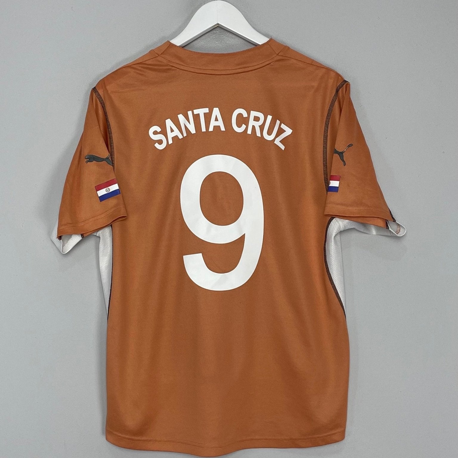Shop 2002/03 PARAGUAY SANTA CRUZ #9 AWAY SHIRT (M) PUMA, classic football shirts, vintage football shirts & retro soccer jerseys at Cult Kits