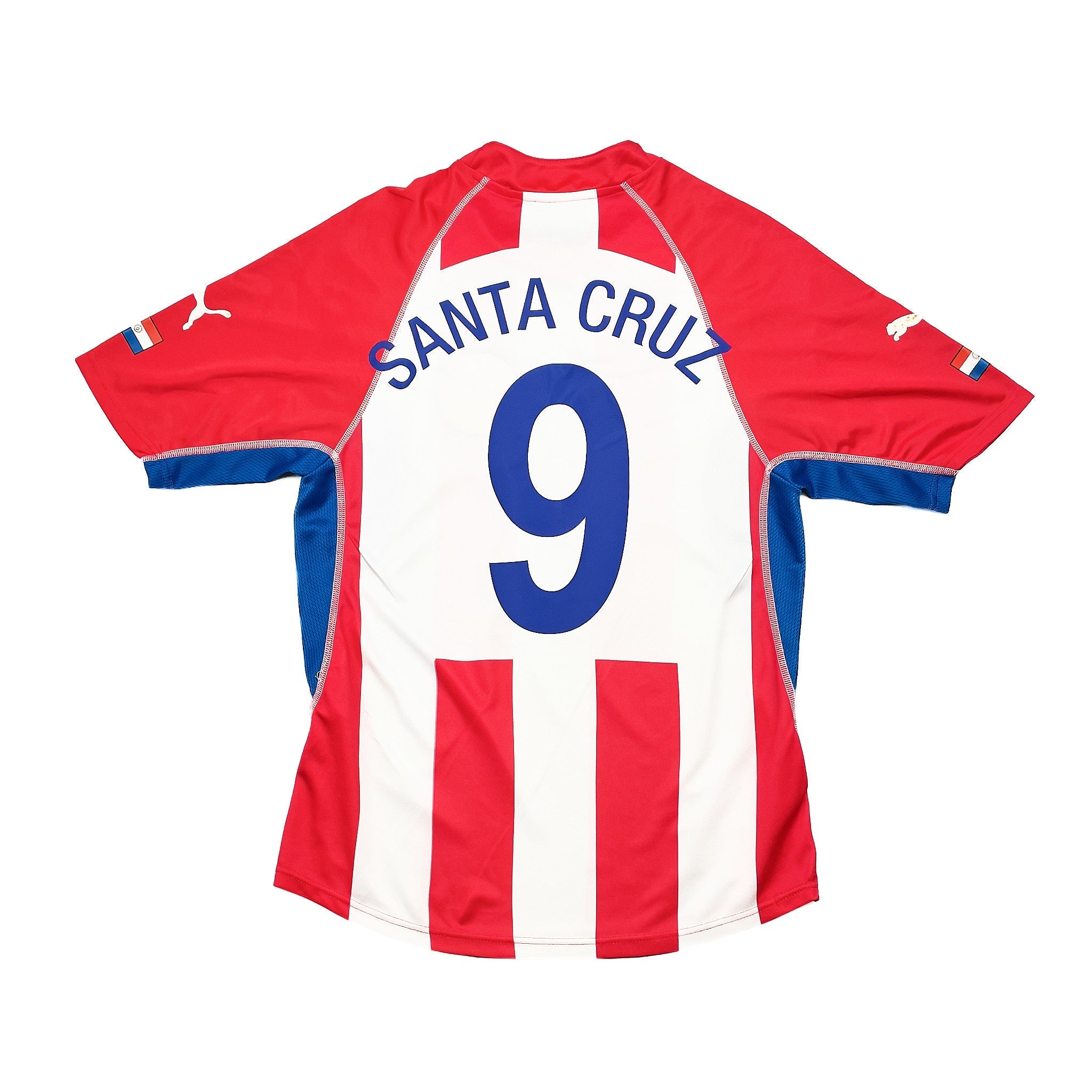 Buy 2002/03 Paraguay Santa Cruz 9 Home Shirt (M) Puma ~ Free worldwide shipping ~ Authentic Vintage Football Shirts from Cult Kits