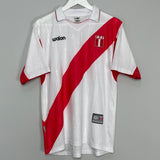 Shop 2002/03 PERU PIZARRO #14 HOME SHIRT (M) WALON, classic football shirts, vintage football shirts & retro soccer jerseys at Cult Kits