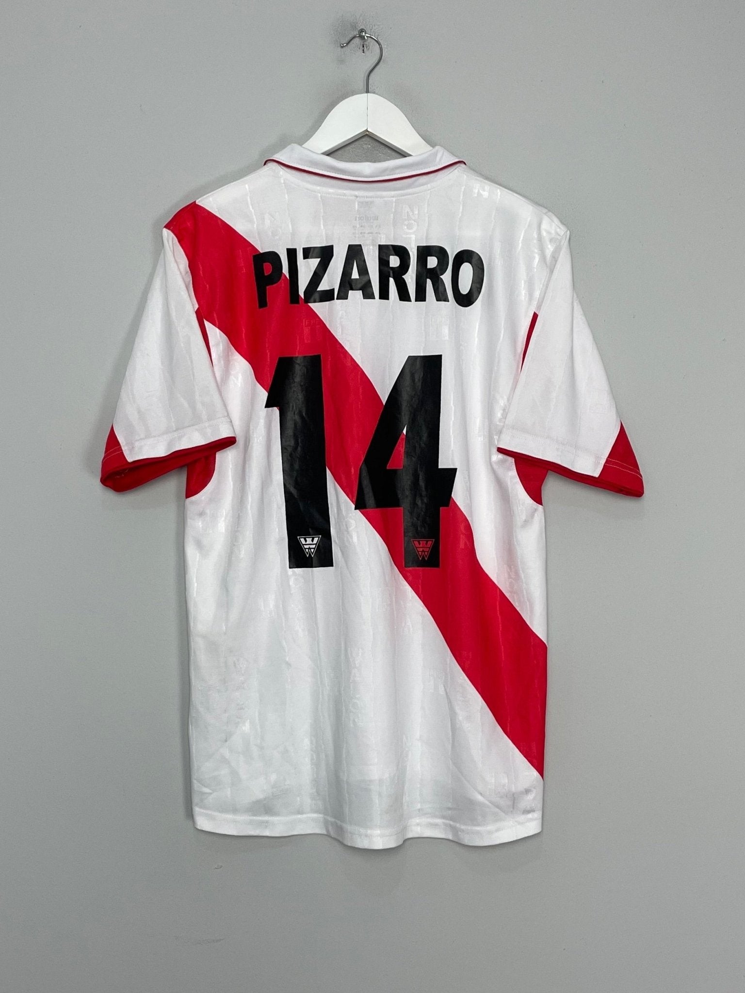 Shop 2002/03 PERU PIZARRO #14 HOME SHIRT (M) WALON, classic football shirts, vintage football shirts & retro soccer jerseys at Cult Kits