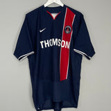 Shop 2002/03 PSG PAULETA #9 HOME SHIRT (L) NIKE, classic football shirts, vintage football shirts & retro soccer jerseys at Cult Kits