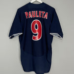 Shop 2002/03 PSG PAULETA #9 HOME SHIRT (L) NIKE, classic football shirts, vintage football shirts & retro soccer jerseys at Cult Kits