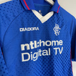 Shop 2002/03 RANGERS HOME SHIRT (S) DIADORA, classic football shirts, vintage football shirts & retro soccer jerseys at Cult Kits