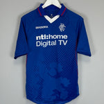 Shop 2002/03 RANGERS HOME SHIRT (S) DIADORA, classic football shirts, vintage football shirts & retro soccer jerseys at Cult Kits