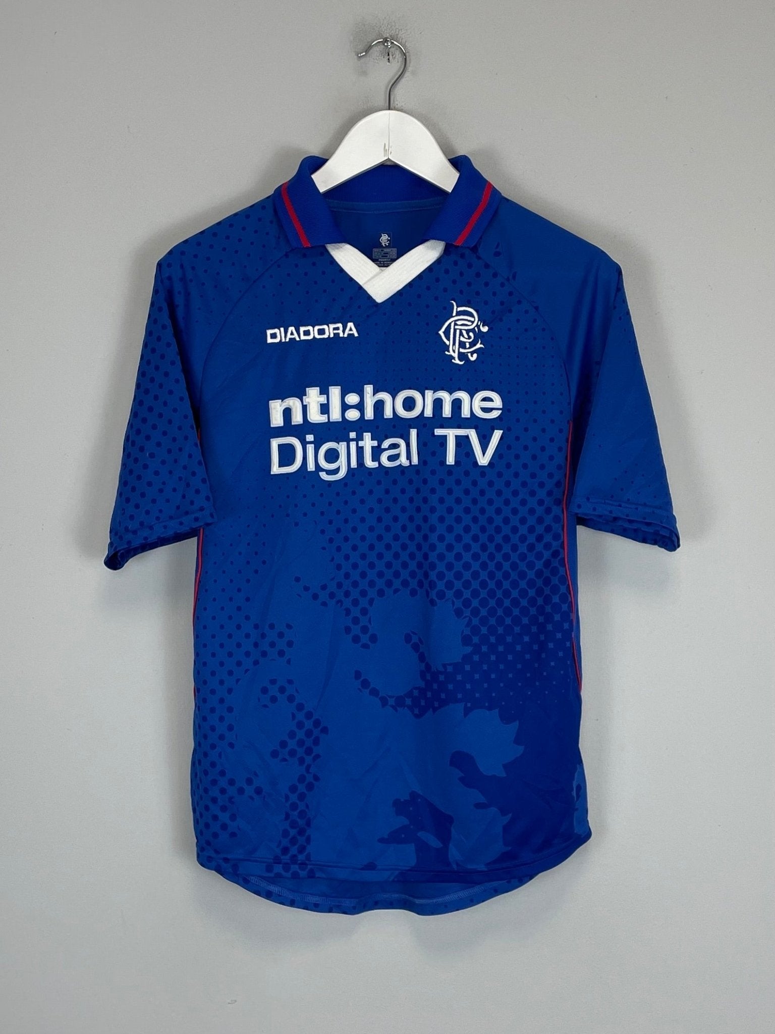 Shop 2002/03 RANGERS HOME SHIRT (S) DIADORA, classic football shirts, vintage football shirts & retro soccer jerseys at Cult Kits