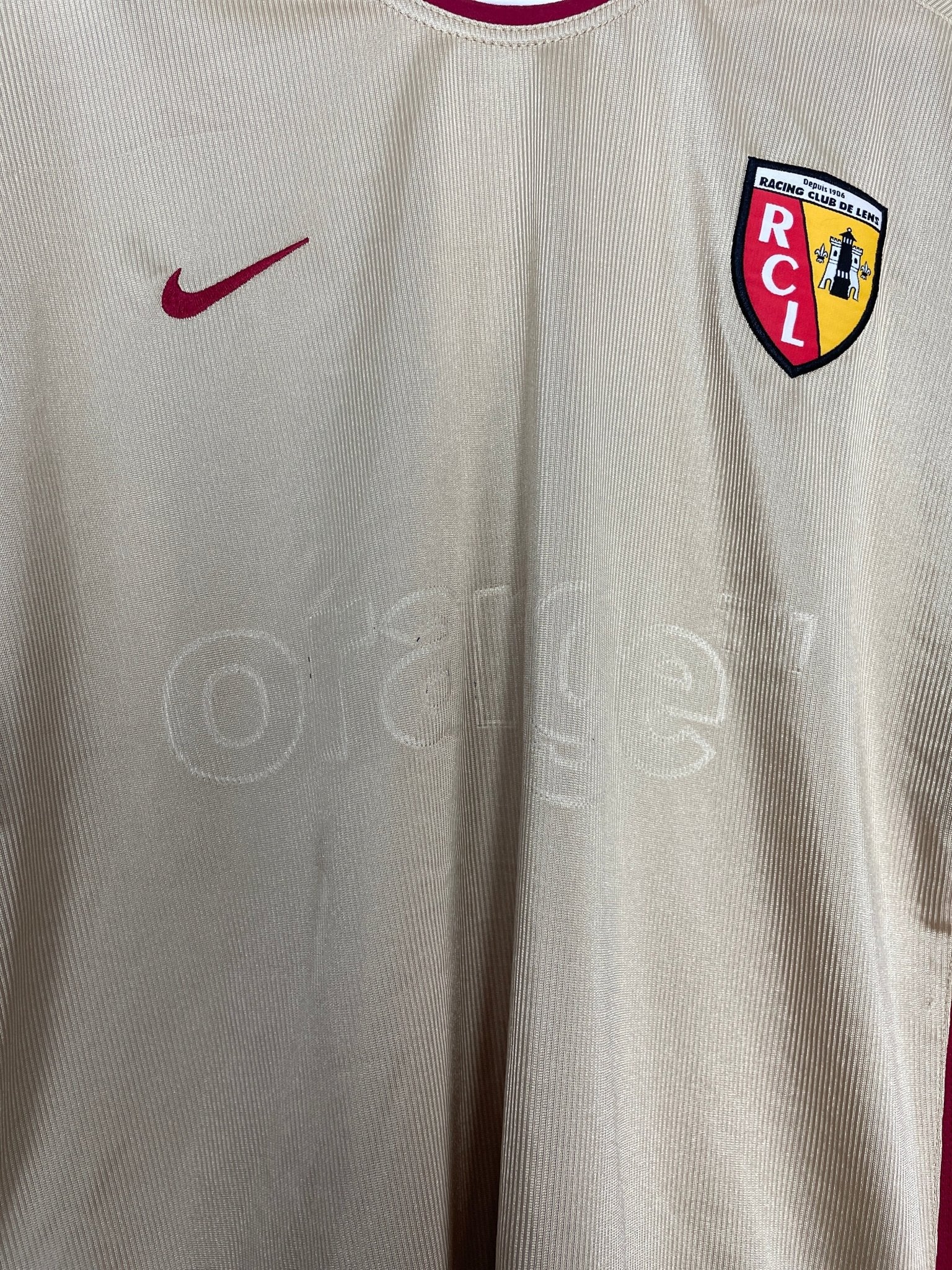 Shop 2002/03 RC LENS HOME SHIRT (L) NIKE, classic football shirts, vintage football shirts & retro soccer jerseys at Cult Kits